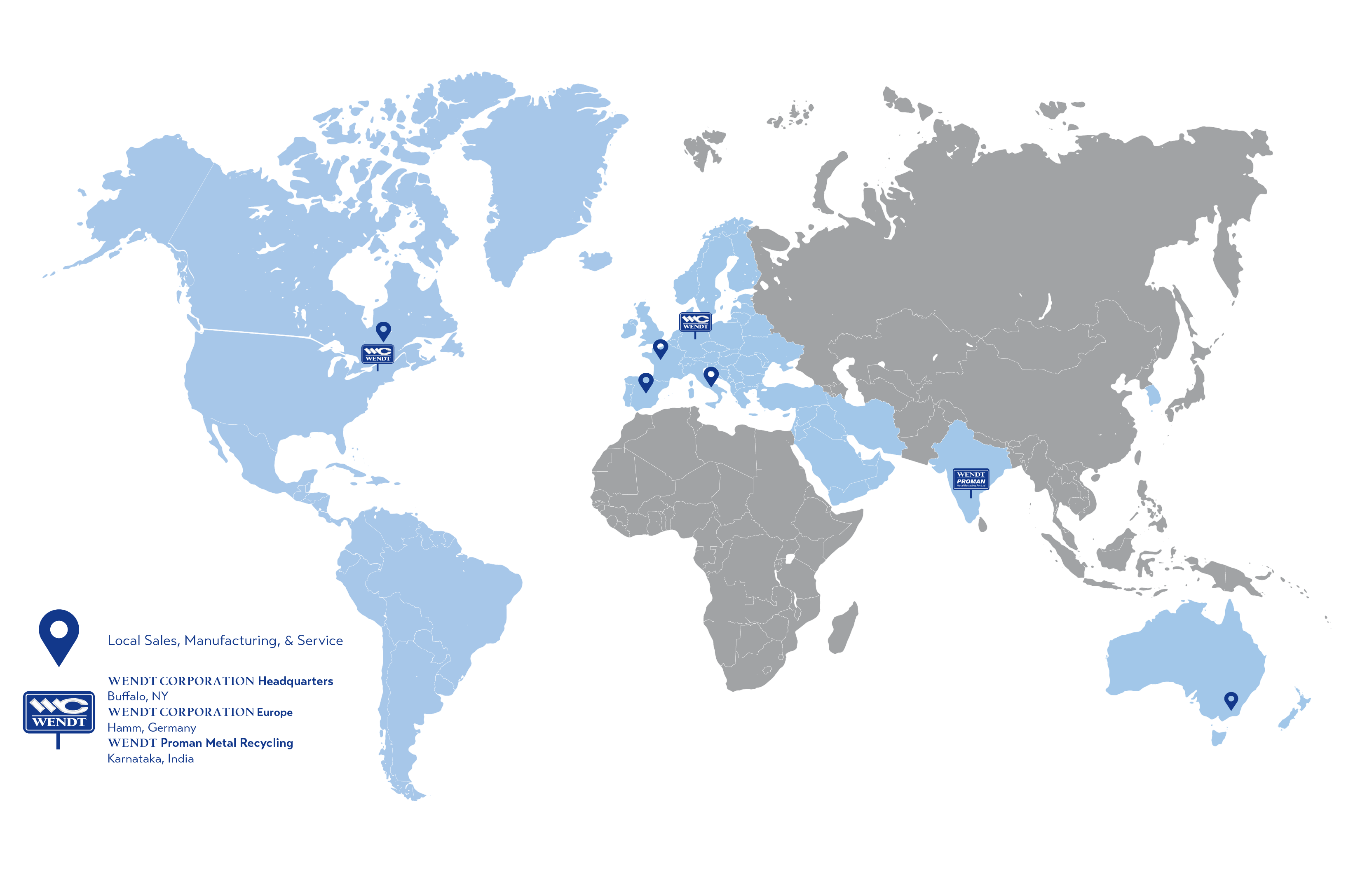 WENDT's Global Presence